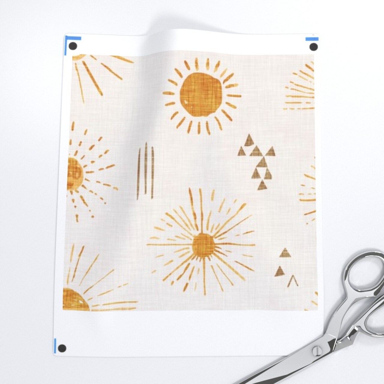 Sun Cream Yellow Sky Bohemian Sunshine Weather Custom Removable Wallpaper by Spoonflower Peel & Stick Wallpaper 2FT Wide
